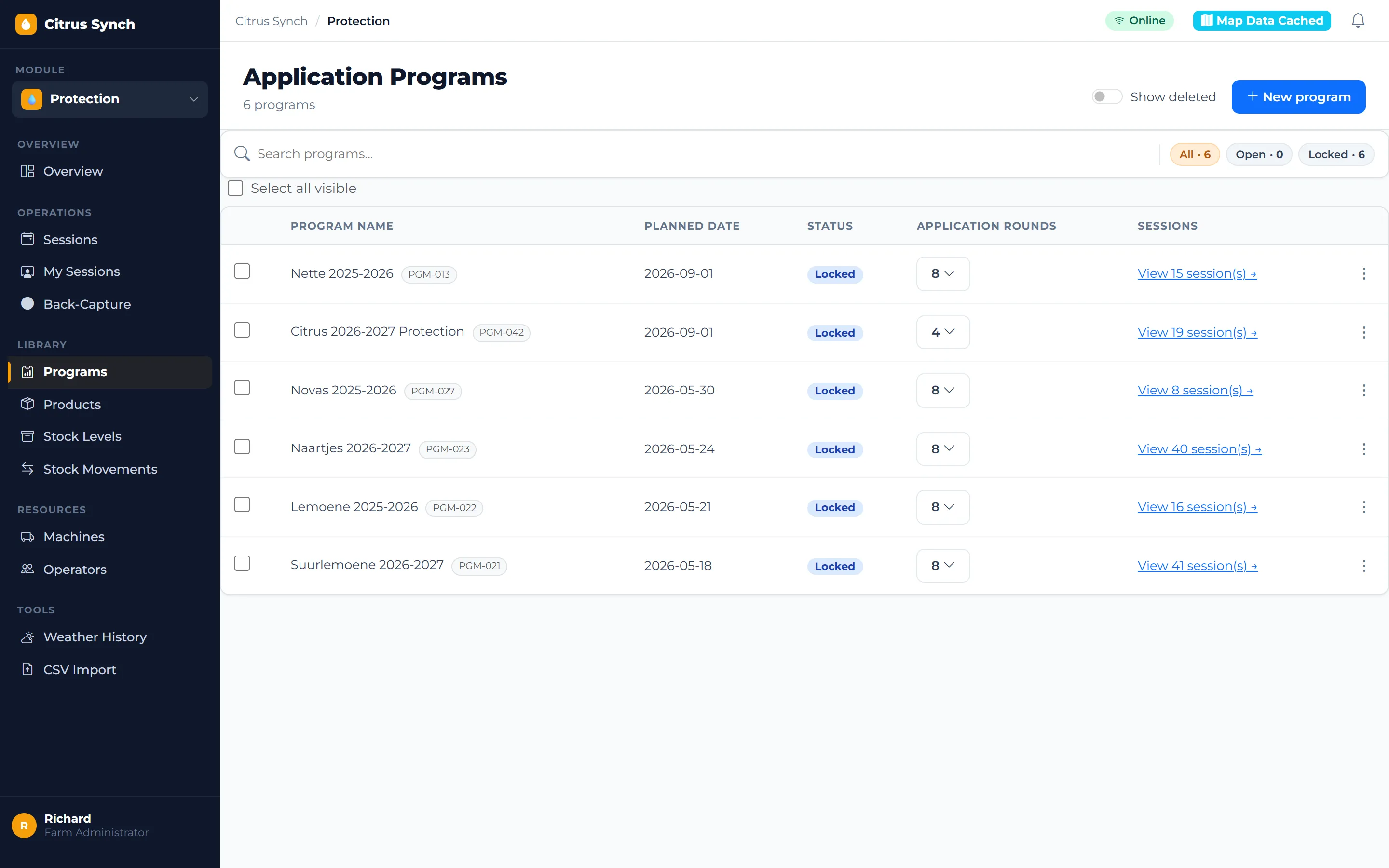 Application programs